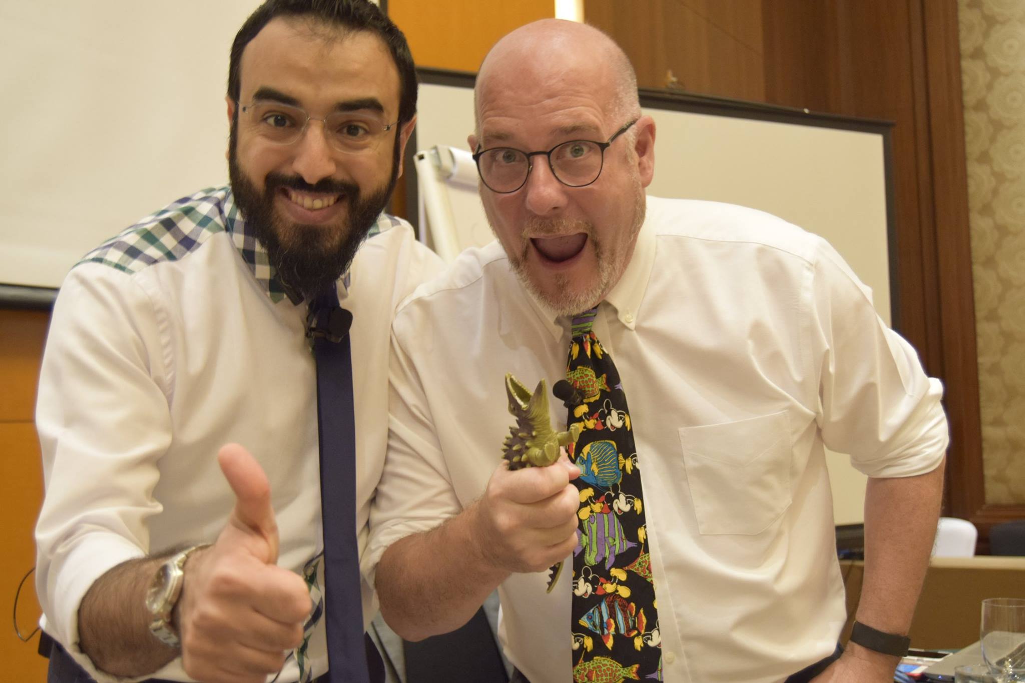 Richard Bradford and Dr Mostafa Kamel